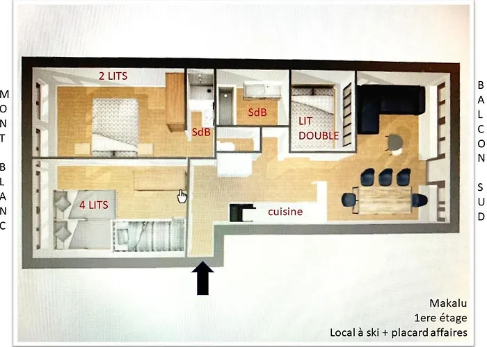 Апартаменты Renove 8 Pers, Balcon Sud, Pied Des Pistes - Fr-1-455-36